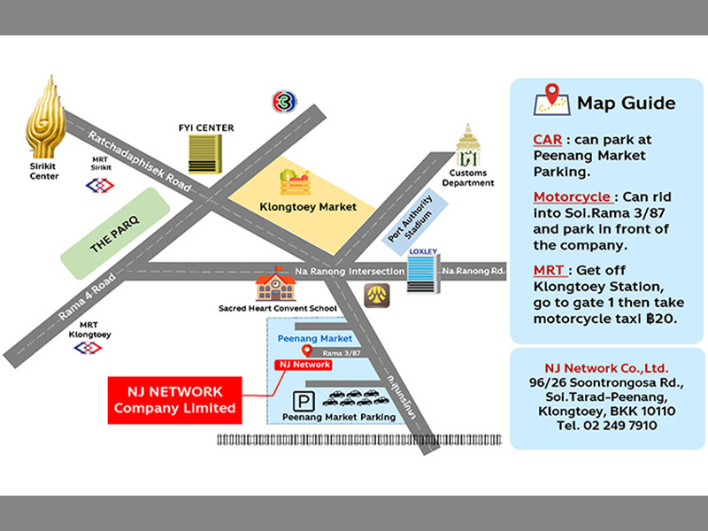 Map of NJ Network Co.,Ltd.