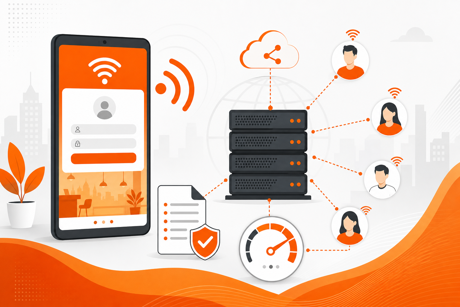 ระบบ WiFi HotSpot Server ระบบ WiFi HotSpot Server จัดเก็บ Log พรบ.60 Corecasys